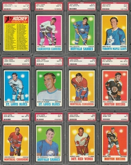1970/71 Topps Hockey PSA-Graded Complete Set (132)